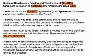 What Is a Constructive Eviction Give Examples?