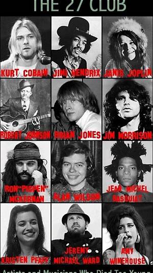 What Is the 27 Club? See All the Celebrities Who Died at the Young Age