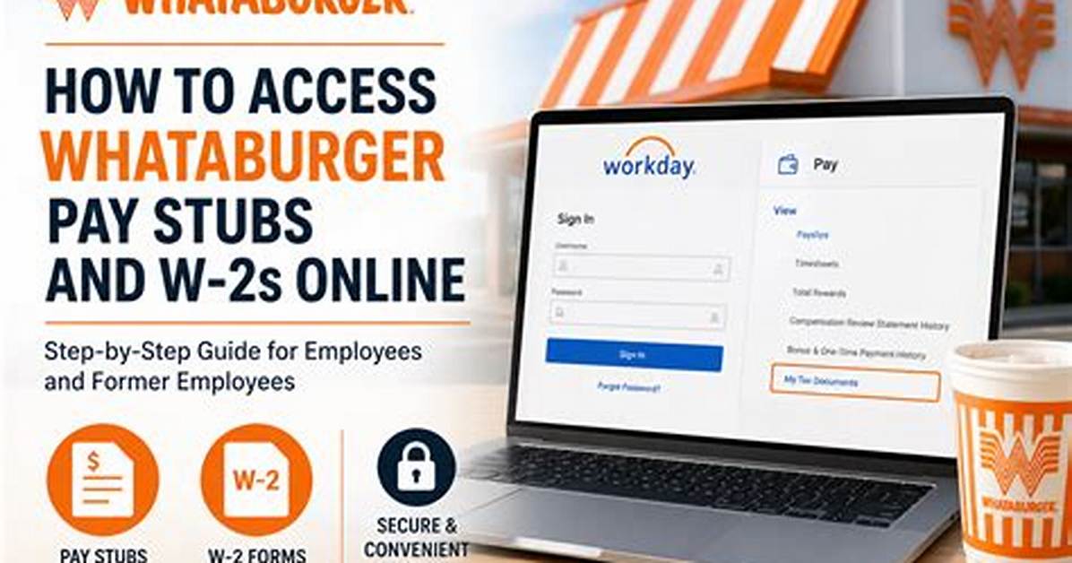 Whataburger Pay Stub Login 2022 ❤️