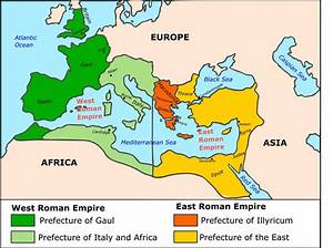 When Did the Western Roman Empire Split?