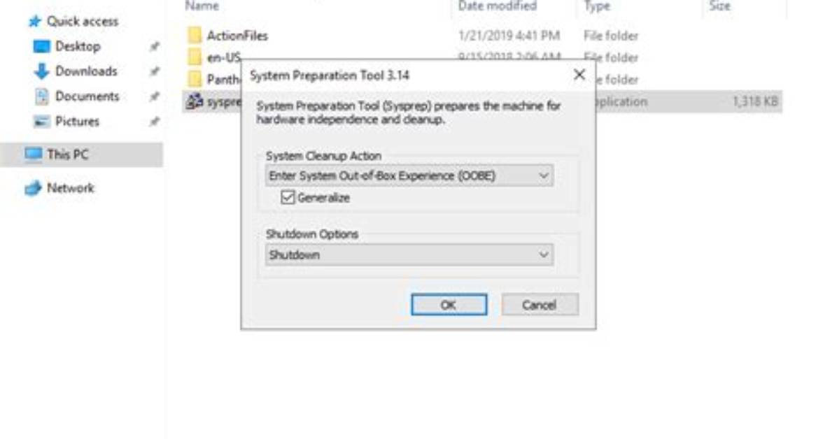 Where Is Sysprep Server 2019?